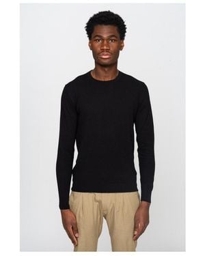 Paolo Pecora Contrast Trim V-Neck Polo Shirt - Black
