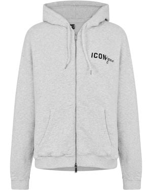 DSquared² Classic Zip-Up Hoodie - Gray
