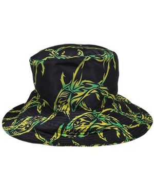 MSGM トライバル シャーク プリント バケット ハット - Green