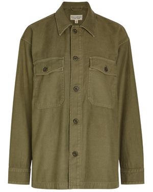 Nili Lotan Cotton Overshirt - Green