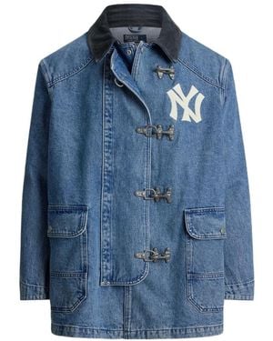 Polo Ralph Lauren Logo Print Denim Jacket - Blue