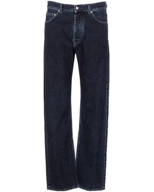 MM6 by Maison Margiela Straight Leg Faded Jeans - Blue