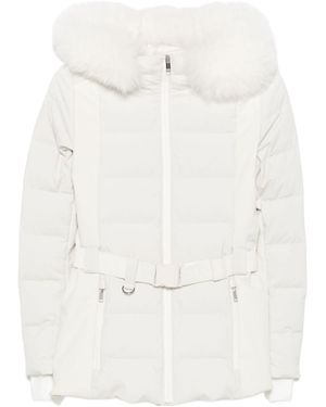 Yves Salomon Long Sleeve Jacket - White