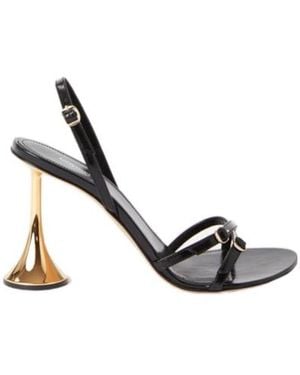 Coperni Open-Toed High-Heeled Sandals - Metallic