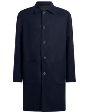 Etro Reversible Wool-Blend Coat - Blue