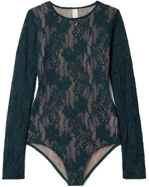 Zimmermann Lace Bodysuit - Blue