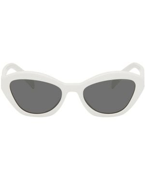 Prada Angular Full-Frame Sunglasses - White