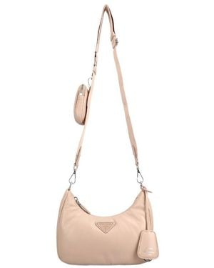Prada Zipper Shoulder Bag - Pink