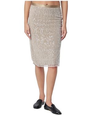 Ami Paris Sequin Skirt - Gray