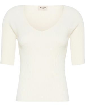 Weekend by Maxmara Ribbed Knit Jumper - White