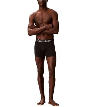 Calvin Klein Solid Color Single Boxer - Black
