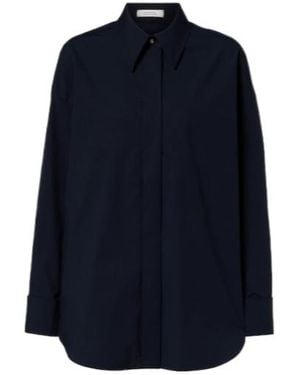Dorothee Schumacher Poplin Power Ii Cotton-Blend Poplin Shirt - Blue