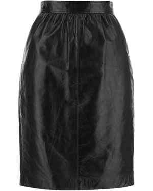 Saint Laurent High Waist Skirt - Black