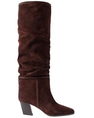 Jimmy Choo Suede Hart Boots - Brown