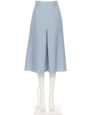 Valentino Belt Loop Skirt - Blue