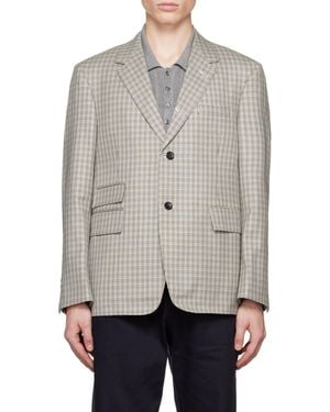 Thom Browne Houndstooth Sport Coat - Grey