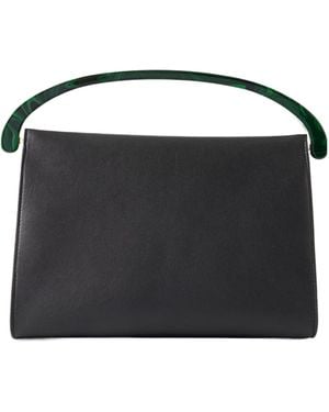 Dries Van Noten Leather Shoulder Bag - Black
