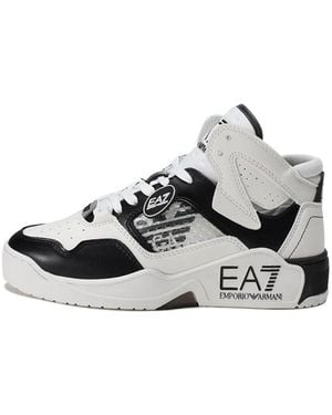 EA7 Strap-Up Casual Sneakers - White