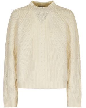 Dondup Round-Neck Knitted Sweater - Natural