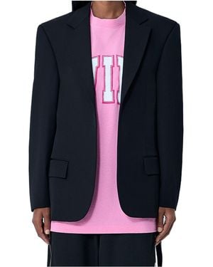Balenciaga Open-Front Blazer - Blue