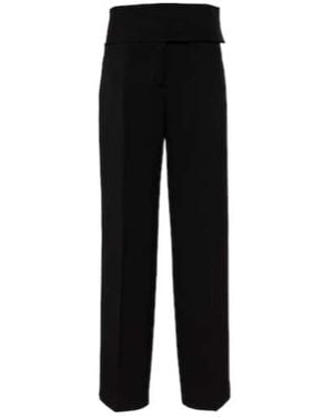 Jil Sander Twill Straight Pants - Black