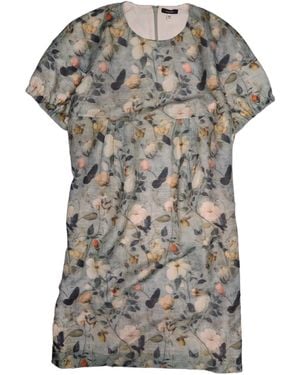 R13 Raglan Sleeve Baby Doll Dress - Gray