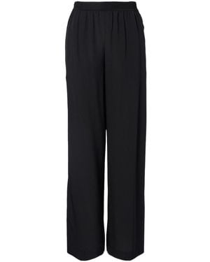 JOSEPH Hulin Silk Crepe De Soie Wide-Leg Trousers - Black