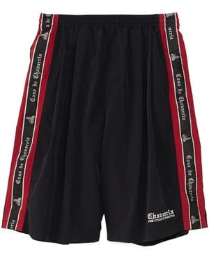 Willy Chavarria Logo Tape Shorts - Black