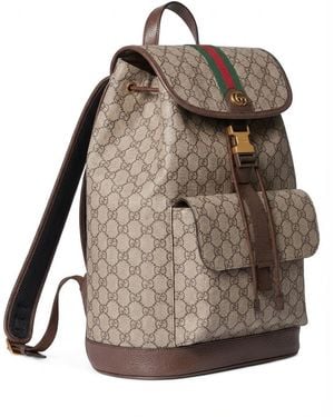 Gucci Small Ophidia Backpack - Brown