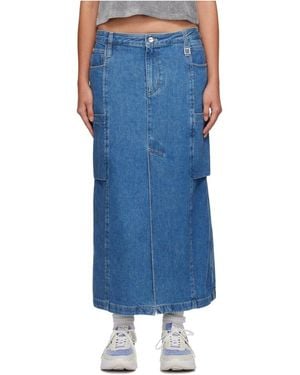 WOOYOUNGMI Cowboy Pocket Skirt - Blue