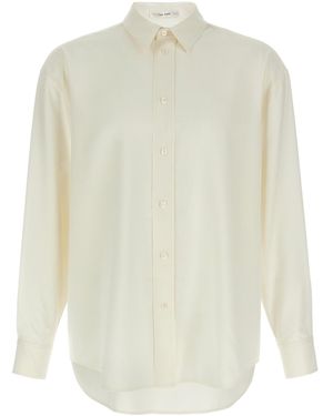 The Row Granada Buttoned Silk Shirt - White