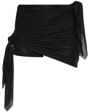 DIESEL Tie Fastened Draped Skirt - Black