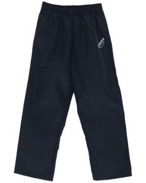 Willy Chavarria Ruff Rider Pinstripe Track Trousers - Blue