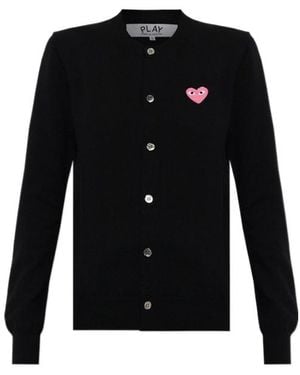 COMME DES GARÇONS PLAY Long-Sleeve Cardigan - Black
