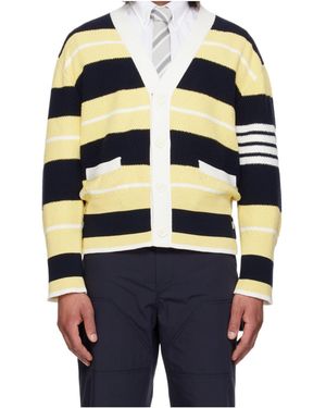Thom Browne Striped Cardigan - Blue