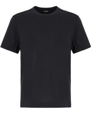 ZEGNA Crew-Neck Short-Sleeves T-Shirt - Black