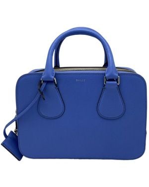 Bally Zipper Shoulder Bag - Blue