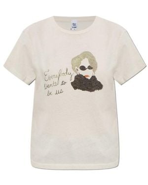 RE/DONE Classic Everybody Graphic-Print T-Shirt - White