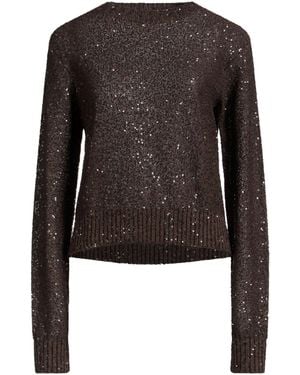 Brunello Cucinelli Solid Color Knit Top - Black