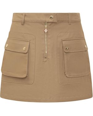 CASABLANCA Pocket Mini Skirt - Natural
