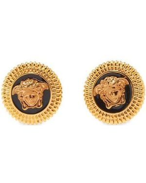 Versace Medusa Head Stud Earrings - Metallic