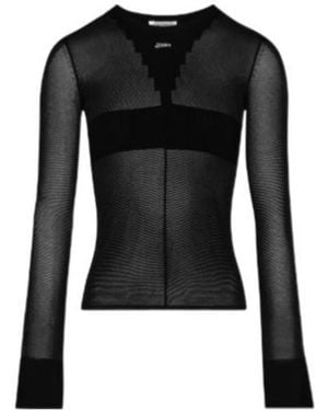 Jean Paul Gaultier The Logo Knitted Jumper - Black