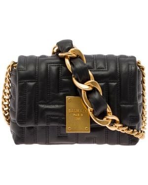 Balmain Mini 1945 Soft Bag - Black