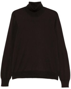 Tagliatore Roll-Neck Long-Sleeve Sweater - Black