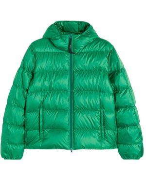 Aspesi Zippered Quilted Cotton Coat - Green