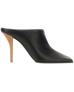 Alaïa Alaïa Square-Toe Heeled Mules - Black