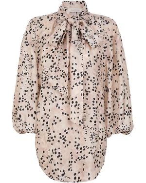 Zimmermann Illustrated Wavy Shirt - Natural