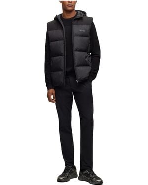 BOSS Drawstring Casual Jogger Pants - Black