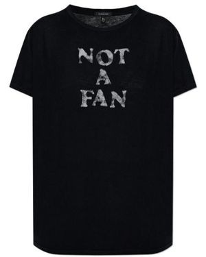 R13 Printed Crew-Neck T-Shirt - Black