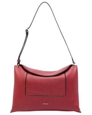 Wandler Logo Letter Shoulder Bag - Red